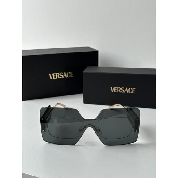 NEW Versace VE2277 Rimless Oversized Sunglasses $652 main image 5